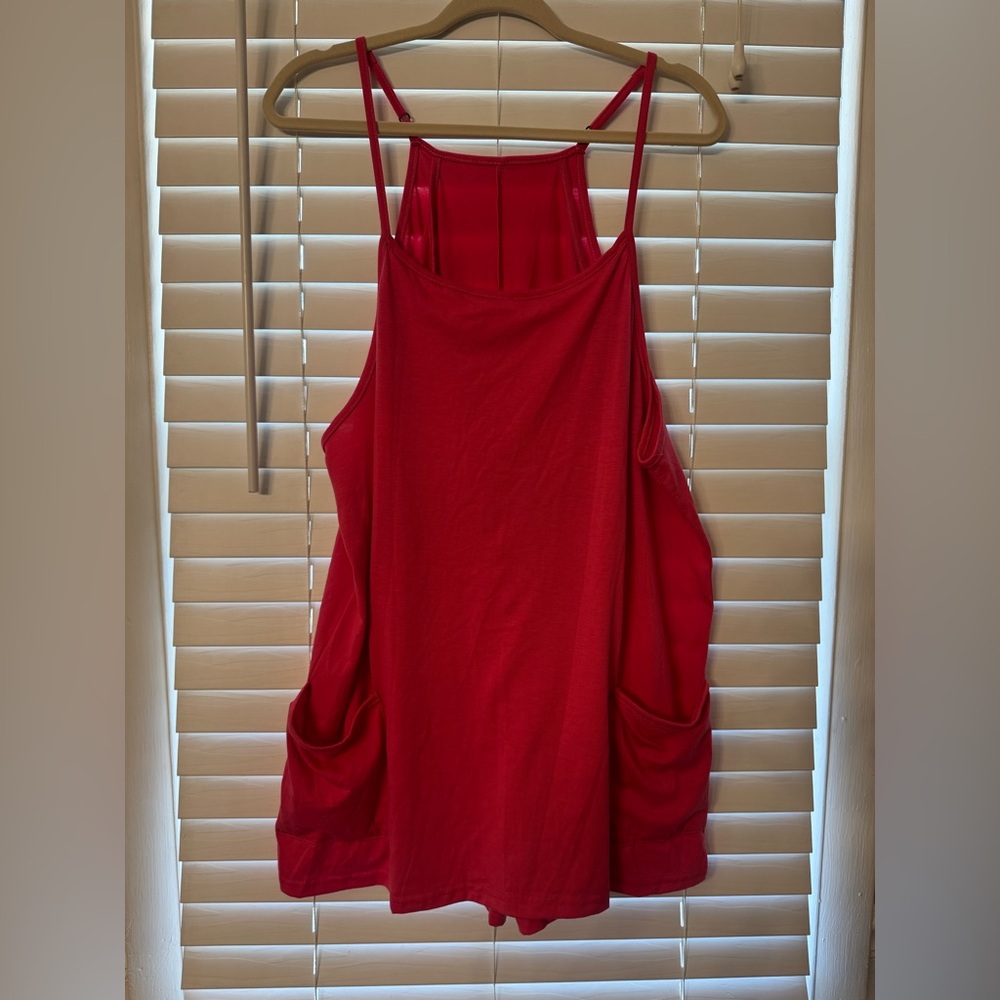 Bright Pink Romper with Pockets